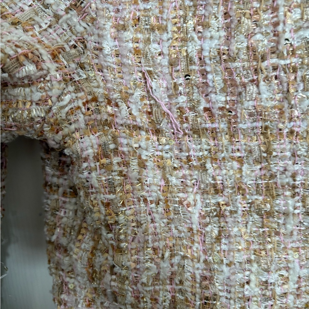 Pink Tweed Kids Nicole Miller Jacket - Picture 4 of 9